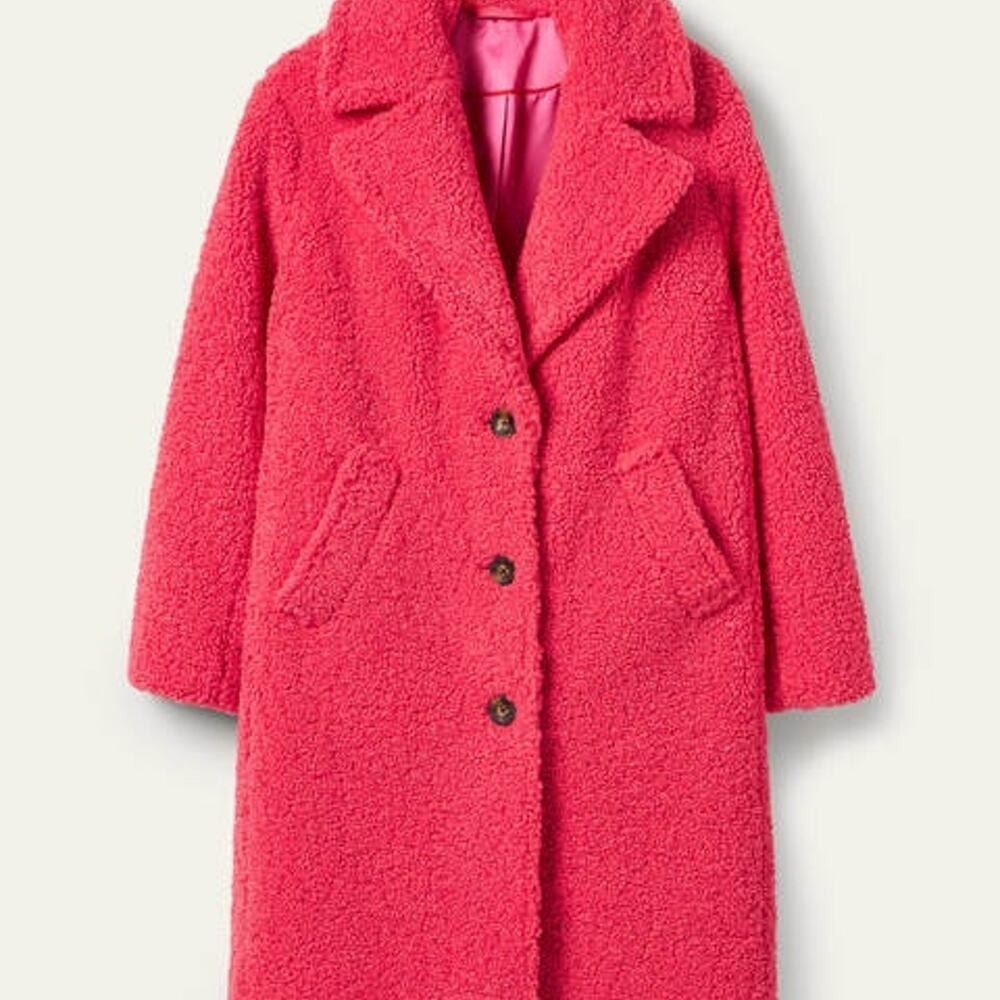 Boden Canterbury Teddy Coat‎ Womens US 6P UK 10P